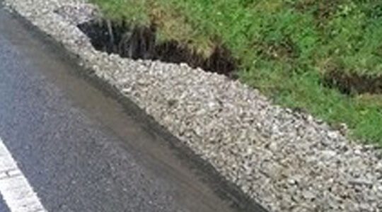 Hole on A30 from mining workings