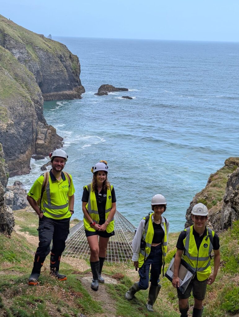 Dr Thomas Gibson on Cornwall Mining Consultants field trip to Droskyn Mine