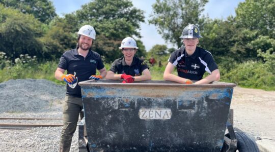 Dr Thomas Gibson representing Cornwall Mining Consultants at Cornwall Mining Games